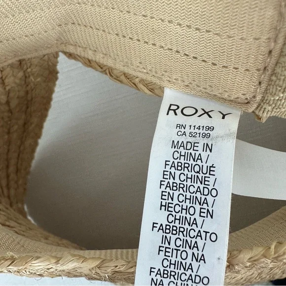 ROXY Women’s Small / Medium Always In Bloom Straw Roll Up Visor - Picture 13 of 15